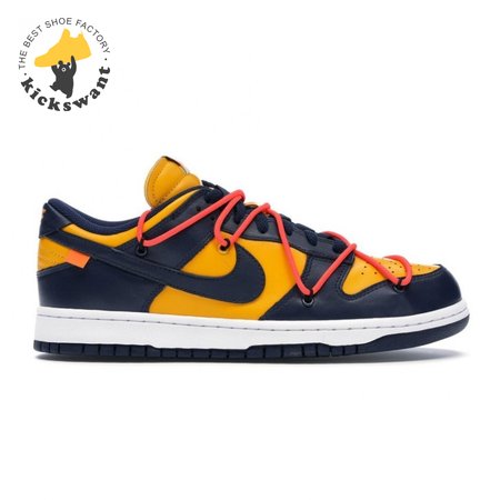 Off-White x Dunk Low 'University Gold' Size 36-46